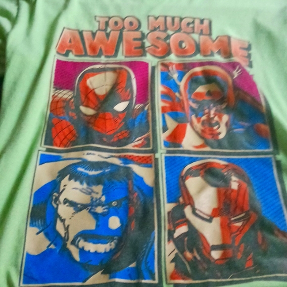 A green light cotton shirt Marvel lg/g(10/12) - Picture 1 of 3